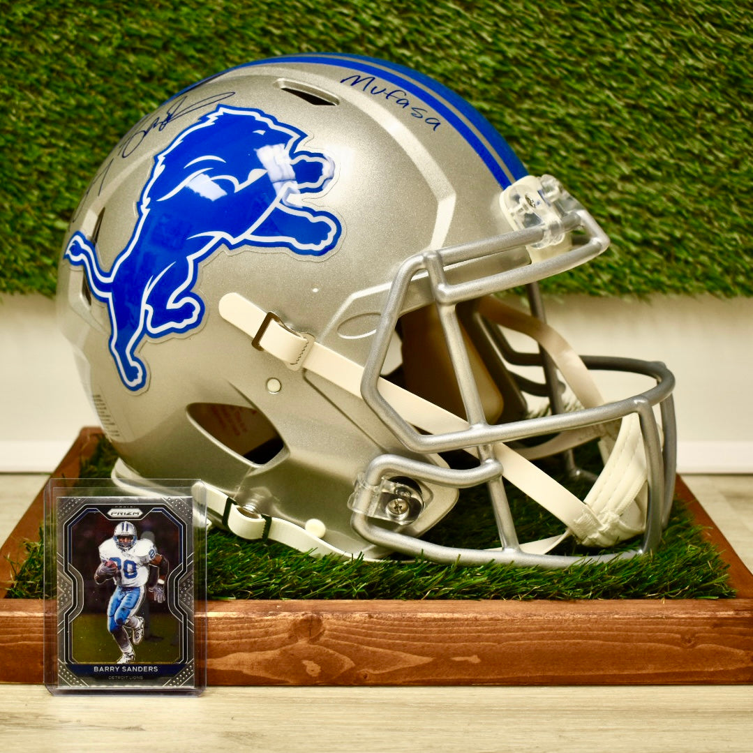 Barry Sanders Full Size Authentic Helmet - NFL Detroit Lions