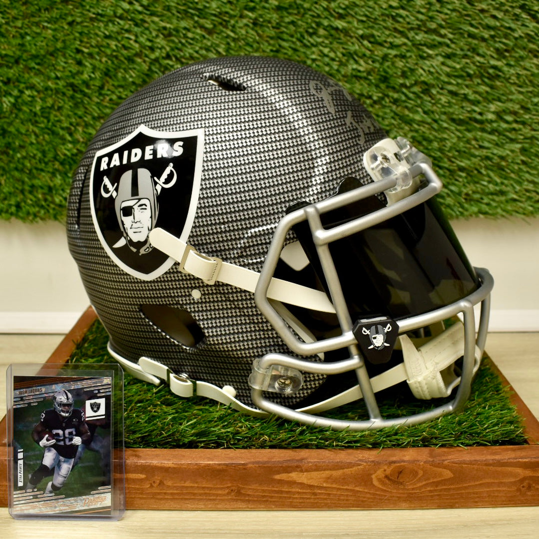 Josh Jacobs Full Size Authentic Helmet - NFL Las Vegas Raiders