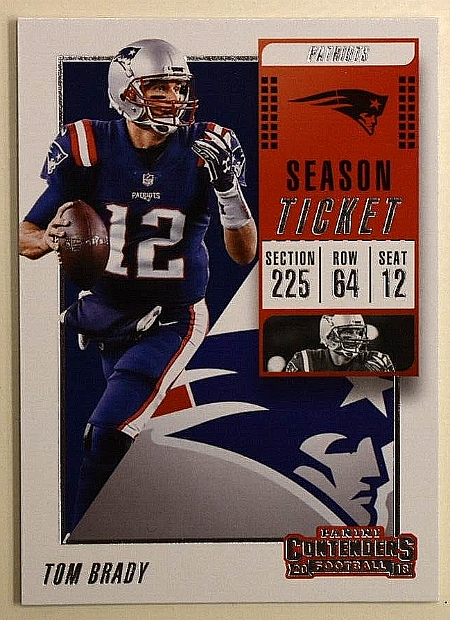 2018 Tom Brady 2018 Panini Contenders Season Ticket #36