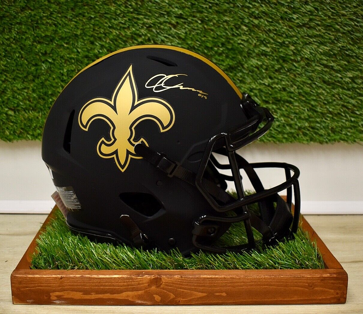 Chris Olave New Orleans Saints Autographed Full Size Eclipse Helmet