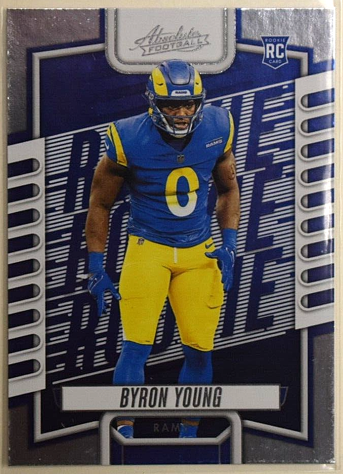 2023 Absolute Base Rookies #182 Byron Young (LB) - Los Angeles Rams