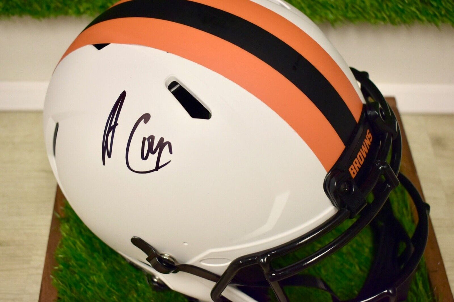 Amari Cooper Autographed Cleveland Browns Full Size Authentic Lunar Helmet