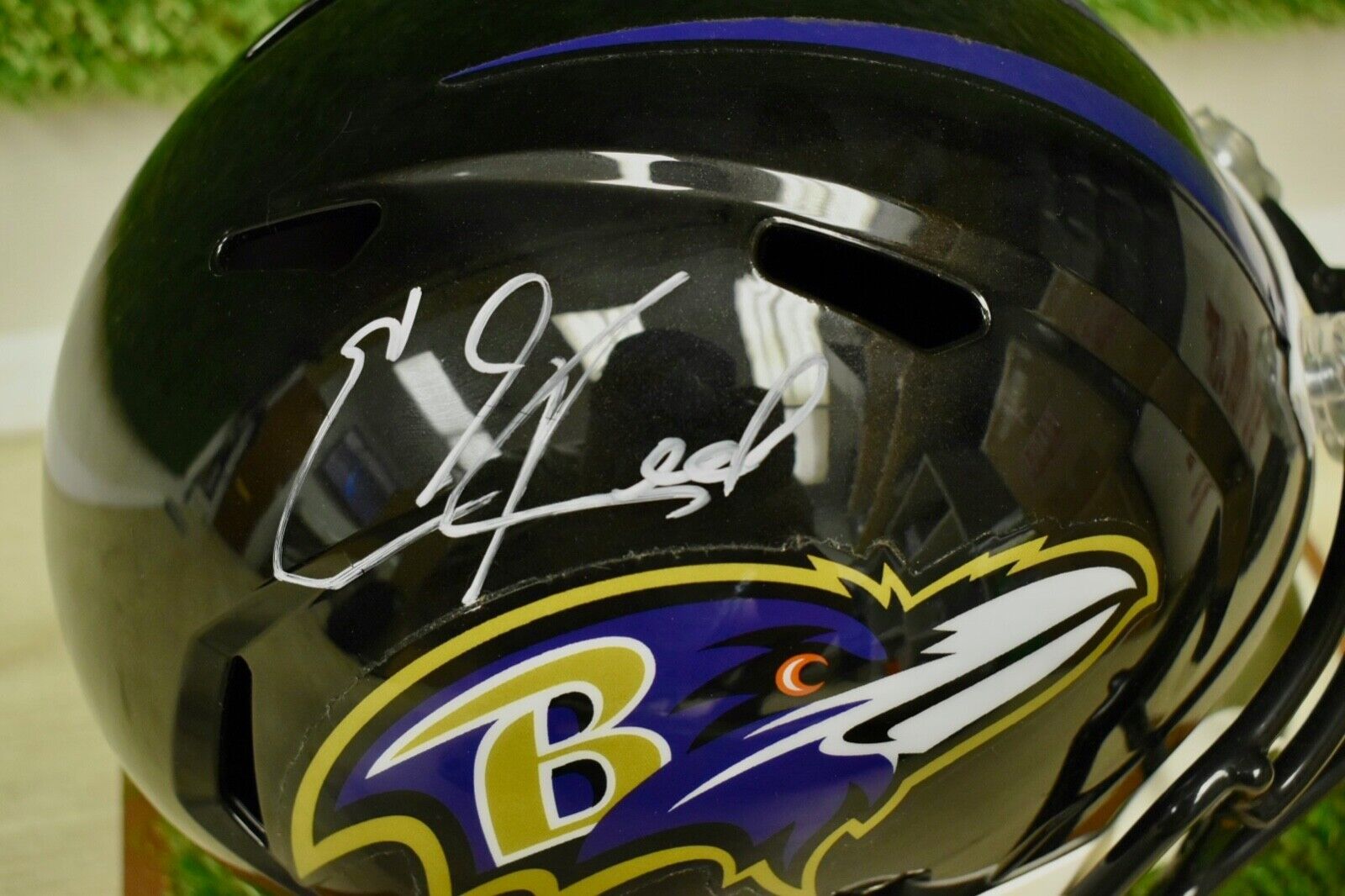 Ed Reed Baltimore Ravens Full Size Autographed Helmet