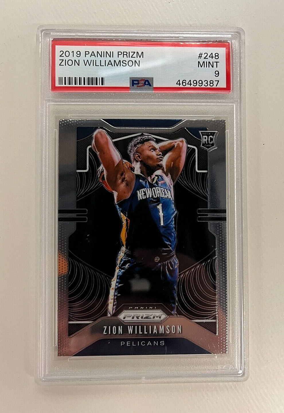 ZION WILLIAMSON PSA 9 2019 Prizm RC Rookie #248