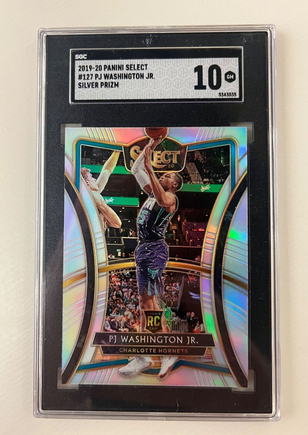 Pj Washington Jr. Panini Select Silver Prizm SGC 10