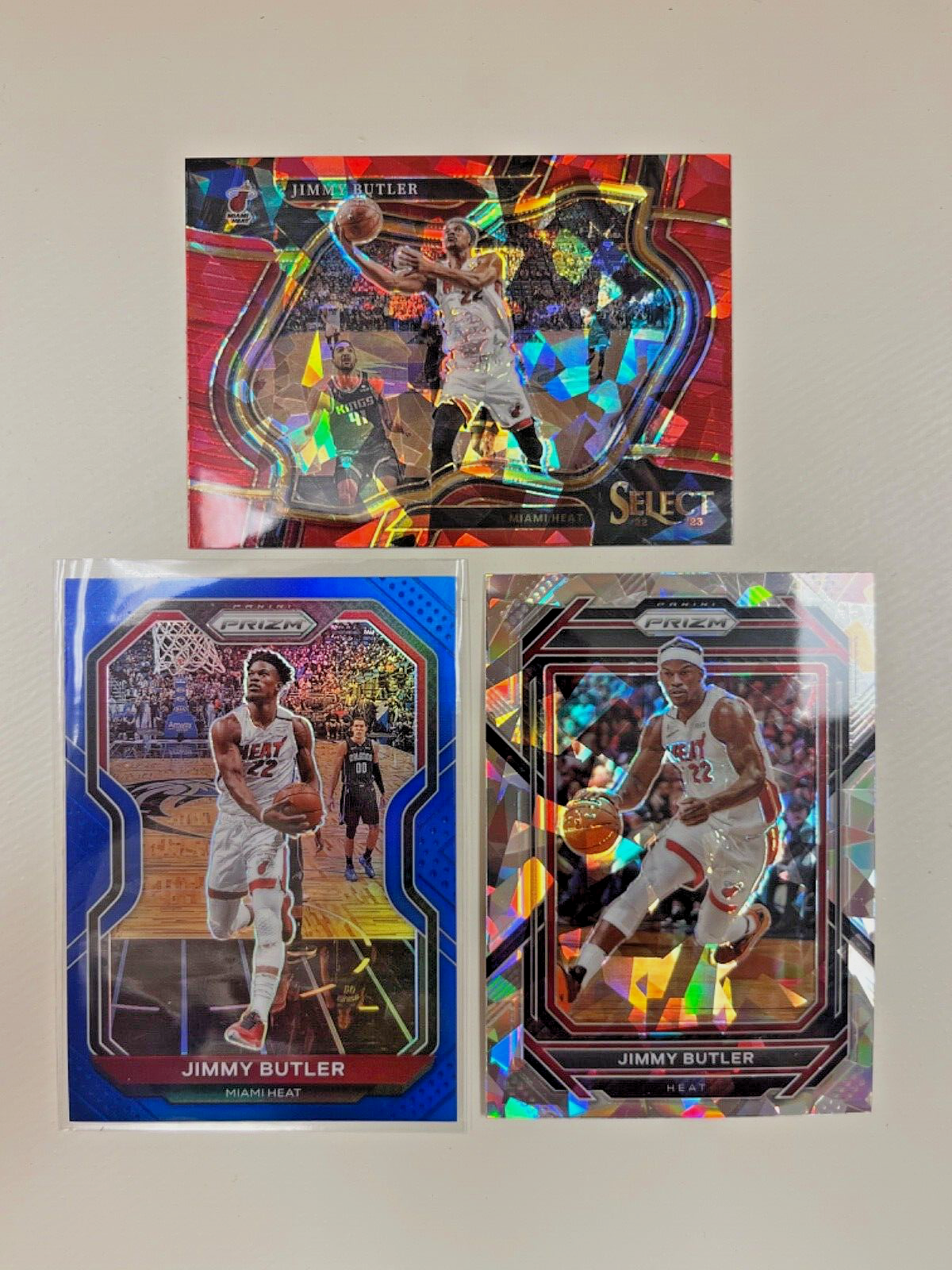 Jimmy Butler Miami Heat Panini PRIZM lot of 3