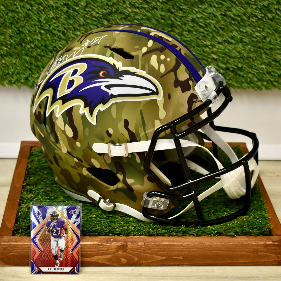 JK Dobbins Full Size Replica Helmet - NFL Baltimore Ravens