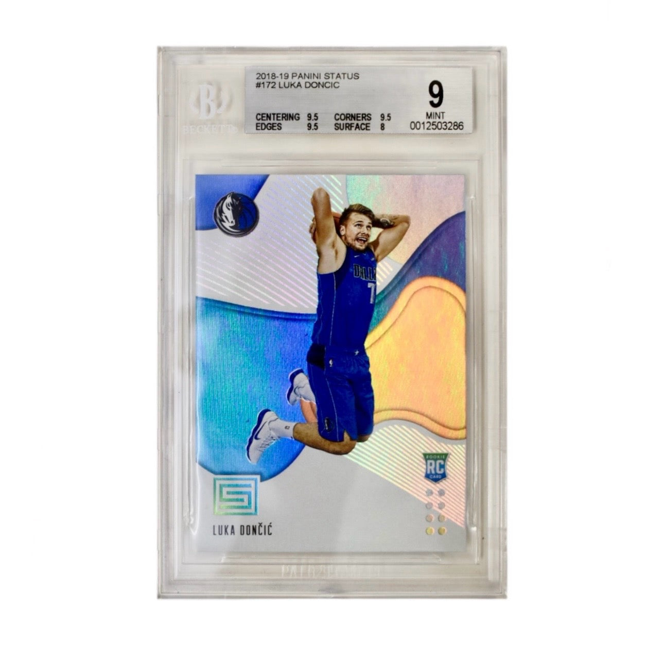 2018-19 Panini Status #172 Luka Doncic (PSA 9)