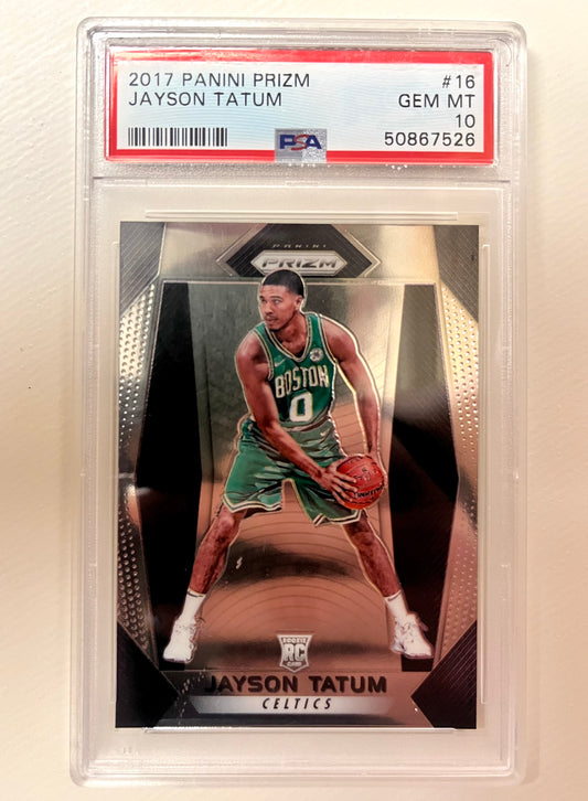 2017 Panini Prizm ROOKIE Jason Tatum PSA 10 #16