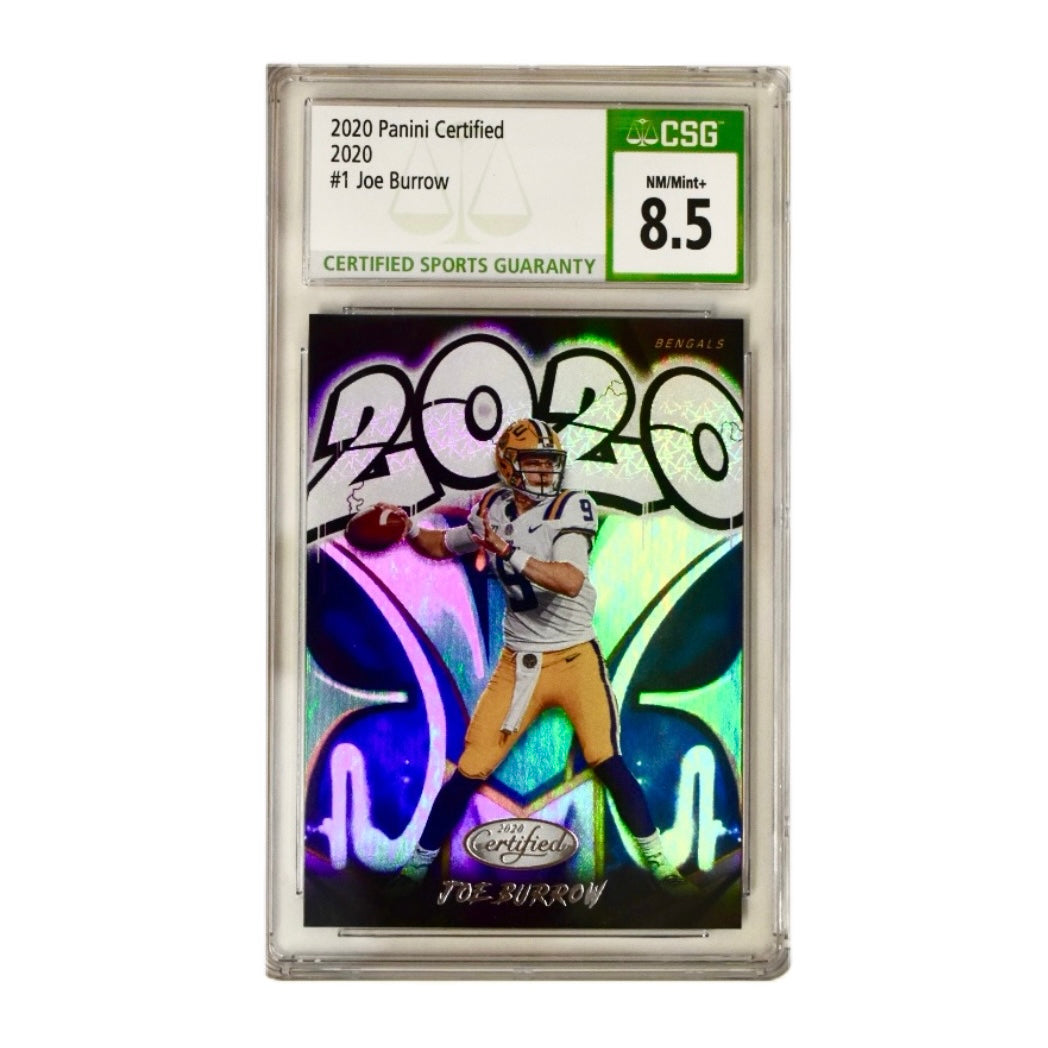 2020 Panini Certified 2020 #1 Joe Burrow (PSA 8.5)