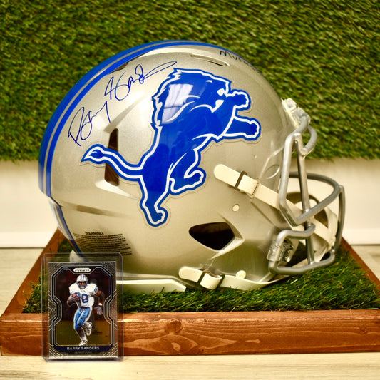 Barry Sanders Full Size Authentic Helmet - NFL Detroit Lions