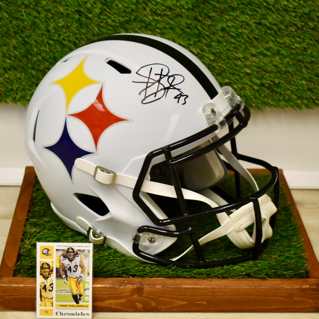 Troy Polamalu Full Size Replica Helmet - NFL Pittsburgh Steelers