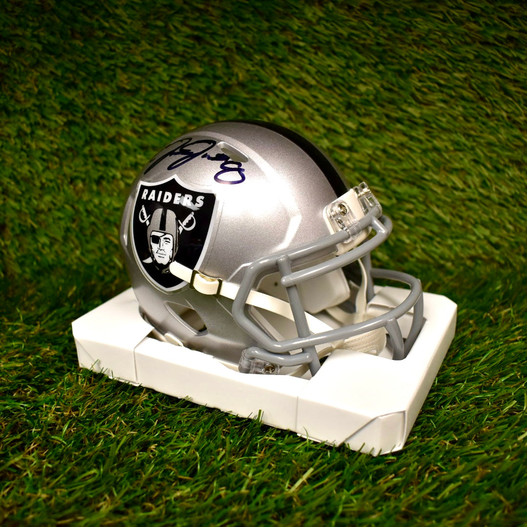 Josh Jacobs Mini Helmet - NFL Las Vegas Raiders