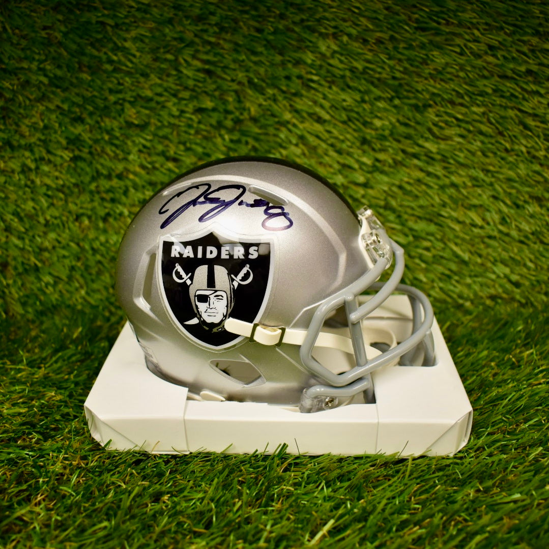 Josh Jacobs Mini Helmet - NFL Las Vegas Raiders