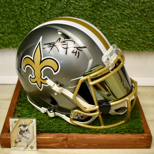 Alvin Kamara Full Size Authentic Helmet - NFL New Orleans Saints